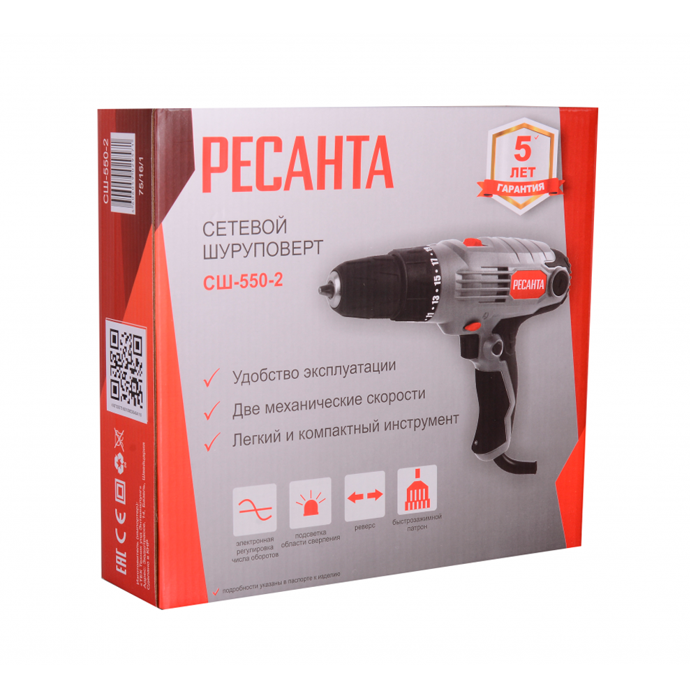 Сетевой шуруповерт Ресанта СШ-550-2 купить по низкой цене в Минске ...