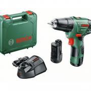 Аккум. дрель-шуруповерт BOSCH EasyDrill 12-2 в чем. (12.0 В, 2 акк., 2.5 А/ч Li-Ion, 2 скор., 22 Нм, шурупы до 6 мм) [060397290X]