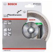 Алмазный круг 115х22 мм по керамике сегмент. BEST FOR HARD CERAMIC BOSCH