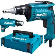 Шуруповерт MAKITA FS 4000 JX2 в кейсе + аксессуары (570 Вт, патрон внутр. шестигр. 1/4&quot;, 16 Нм, шурупы до 6 мм)