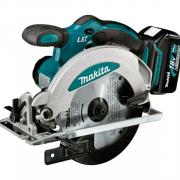 Аккум. циркулярная пила MAKITA LXT DSS 610 RF в чем. (18.0 В, 1 акк., 3.0 А/ч, Li-Ion, 165х20 мм, до 57 мм)