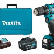 Аккум. дрель-шуруповерт MAKITA DF 333 DWME в чем. (12.0 В, 2 акк., 4.0 А/ч Li-Ion, 2 скор., 30 Нм, шурупы до 8 мм)