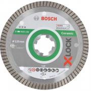Алмазный круг 125х22 мм по керамике Turbo X-LOCK Best for Ceramic Extraclean BOSCH ( сухая резка)