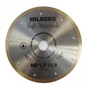 Алмазный круг 180х25,4 мм по керамике ультратонкий HILBERG