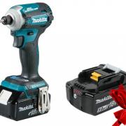 Аккум. шуруповерт MAKITA DTD 171 RFE в чем. + АКЦИЯ (BL1850B 1 шт.) (18.0 В, 3 акк., 3.0 А/ч Li-Ion, 3 скор., 180 Нм, шурупы до 8 мм)