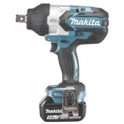 Аккум. ударный гайковерт MAKITA DTW 1001 Z в кор. + АКЦИЯ (BL1830B + DC18SD) (18.0 В, 1 акк., 3.0 А/ч Li-Ion, посадочн. квадрат 3/4 &quot;, 1050 Нм, вес 3.