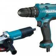 Одноручная углошлифмашина MAKITA 9558 HPG в кор. + Дрель-шуруповерт MAKITA DF 0300 в кор. (840 Вт, диск 125х22 мм)