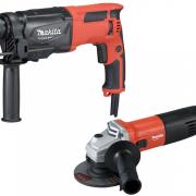 Перфоратор MAKITA MT M 8701 в чем. + Одноручная углошлифмашина MAKITA MT M 9511 (800 Вт, 2.3 Дж, 3 реж., патрон SDS-plus, вес 2.7 кг)