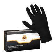Перчатки нитриловые ультрапрочные, р-р 9/L черные, (уп. 100 шт.), Jeta Safety