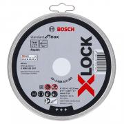 Круг отрезной 125х1.0x22.2 мм для нерж. стали X-LOCK Standard BOSCH (10 шт.) (прямой)