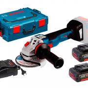 Аккум. углошлифмашина BOSCH GWS 18V-10 L-BOXX