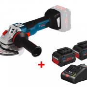 Аккум. углошлифмашина BOSCH GWS 18V-10 C в кор. + Аккумулятор ProCORE18 V 2 шт. + ЗУ GAL 18V-160 C (18.0 В, БЕЗ АККУМУЛЯТОРА, диск 125х22.0 мм)