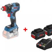 Аккум. ударный гайковерт BOSCH GDX 18V-200 C в кор. +  Аккумулятор ProCORE18 V 2 шт. + ЗУ GAL 18V-16 (18.0 В, БЕЗ АККУМУЛЯТОРА, посадочн. квадрат 1/2,