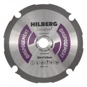 Алмазный круг 165х20 мм по фиброцементу HILBERG Industrial