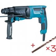 Перфоратор MAKITA HR 2630 в чем. + 3 бура SDS-Plus 6,8,10 DIAGER