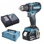 Аккум. дрель-шуруповерт MAKITA DDF 485 RAJ MAKPAC (18.0 В, 2 акк., 2.0 А/ч Li-Ion, 2 скор., 50 Нм, шурупы до 10 мм)