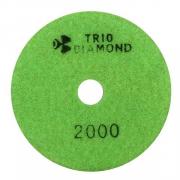 Алмазный гибкий шлифкруг &quot;Черепашка&quot; 100 № 2000 (мокрая шл.) (Trio-Diamond)
