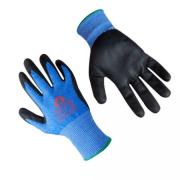 Перчатки с защитой от порезов 5 кл., р-р 8/M, (нитрил. покрыт.) синие, JetaSafety (перчатки стекольщика, антипорезные) (JETA SAFETY)
