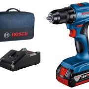 Аккум. дрель-шуруповерт BOSCH GSR 185-LI в чем. (18.0 В, 1 акк., 4.0 А/ч Li-Ion, 2 скор., 50 Нм, шурупы до 10 мм)