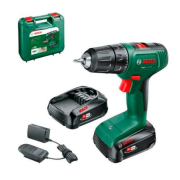 Аккум. дрель-шуруповерт BOSCH EasyDrill 18V-40 в кейсе (18.0 В, 2 акк., 1.5 А/ч, 2 скор., 40 Нм, шурупы до 23 мм)