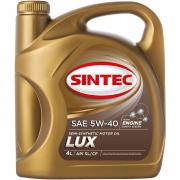 Масло SINTEC Люкс SAE 5W-40 API SL/CF канистра 4л/Motor oil 4l can