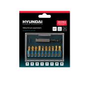 Биты для шуруповертов HYUNDAI Ph1/Ph2-2/Ph3/Pz1/Pz2-2/Pz3/Sl4/Sl5/M10*60mm 11шт 203901