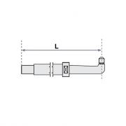 Нижнее плечо прямое O 40 х 200мм для серии SG 36-42 Fubag [31051]