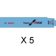 Пилка сабельная по металлу S926BEF (5 шт.) BOSCH