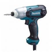Шуруповерт ударный MAKITA TD 0101 F в кор. (230 Вт, патрон внутр. шестигр. 1/4&quot;, 100 Нм, подсветка)