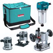 Фрезер кромочный MAKITA RT 0700 CX2 + аксессуары в сумке (710 Вт, цанга 8 мм, 30000 об/мин, регул. об.)