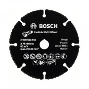 Круг отрезной 76х1.0x10.0 мм для дерева Multi Wheel BOSCH