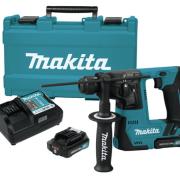 Аккум. перфоратор MAKITA HR 140 DWYE1 в кейсе + аксессуары (10.8 В, 2 акк., 1.5 А/ч Li-Ion, 1.0 Дж, вес 1.9 кг,)