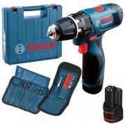 Аккумуляторная ударная дрель-шуруповерт BOSCH GSB 120-LI