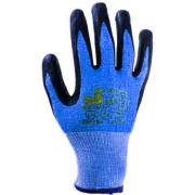 Перчатки с защитой от порезов 5 кл., р-р 10/XL, (нитрил. покрыт.) синие, JetaSafety (перчатки стекольщика, антипорезные) (JETA SAFETY)