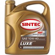 Масло SINTEC Люкс SAE 10W-40 API SL/CF канистра 4л/Motor oil 4l can