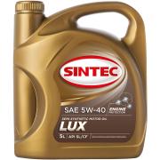 Масло SINTEC Люкс SAE 5W-40 API SL/CF канистра 5л/Motor oil 5l can