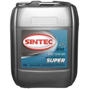 Масло SINTEC Супер SAE 10W-40 API SG/CD канистра 91л 80кг/Motor oil 91liter 80kg can