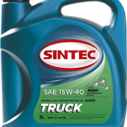 Масло Sintec TRUCK SAE 15W-40 API CI-4/SL канистра 5л/Motor oil 5l can