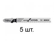 Пилка лобз. по дереву/ламинату T101BIF ( 5 шт.) BOSCH (пропил прямой, тонкий, для точного и чисторго реза в ламинате)