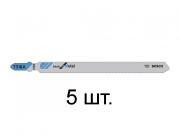 Пилка лобз. по металлу T318A (5 шт.) BOSCH (пропил прямой, тонкий, для базовых работ)