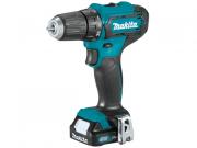 Аккум. дрель‑шуруповерт MAKITA DF 333 DWAE в чем. (12.0 В, 2 акк., 2.0 А/ч Li‑Ion, 2 скор., 30 Нм, шурупы до 8 мм)