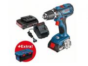 Аккум. дрель‑шуруповерт BOSCH GSR 18‑2‑LI PLUS в чем. + ящик для инструментов PRO
