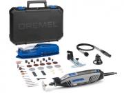 Гравер электрический DREMEL 4300‑3/45 в кейсе + набор оснастки (175 Вт, 5000 ‑ 35000 об/мин, цанга 3.2 мм)