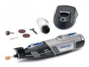 Аккум. гравер DREMEL 8220‑5/65 в мет. кейсе + набор насадок (12.0 В, 2 акк., 2.0 А/ч, Li‑Ion, 5000 ‑ 33000 об/мин, цанга 3 мм)