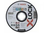 Круг отрезной 125х1.6x22.2 мм универс. X‑LOCK Multi Material BOSCH (прямой; подходит для всех типов УШМ)