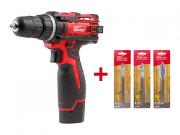 Аккум. дрель‑шуруповерт WORTEX BD 1213 DLi в кор. + АКЦИЯ                                                    [BD1213DLi0006A3]