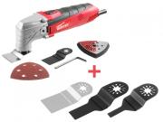 Многофункциональный инструмент  WORTEX SM 2214 в кор. + набор оснастки + АКЦИЯ [SM2214002018A3]