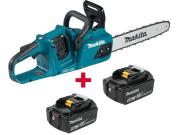 Аккум. пила цепная MAKITA DUC 355 Z шина 35 см , 3/8, 1.1 мм + АКЦИЯ                                                                                                  [DUC355ZBL1850B]