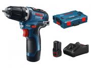 Аккум. дрель‑шуруповерт BOSCH GSR 12V‑35 L‑BOXX (12.0 В, 2 акк., 3.0 А/ч Li‑Ion, 2 скор., 35 Нм, шурупы до 8 мм)