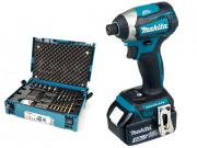 Аккум. шуруповерт MAKITA DTD 154 RFE в чем. + Набор оснастки MAKITA 56 предметов (B‑53768)
